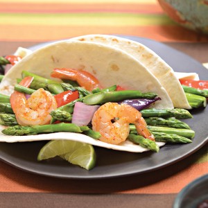 Asparagus & Shrimp Fajitas Asparagus & Shrimp Fajitas
