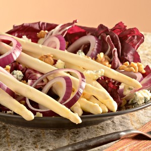 Red, White & Blue Salad with Asparagus Red, White & Blue Salad with Asparagus